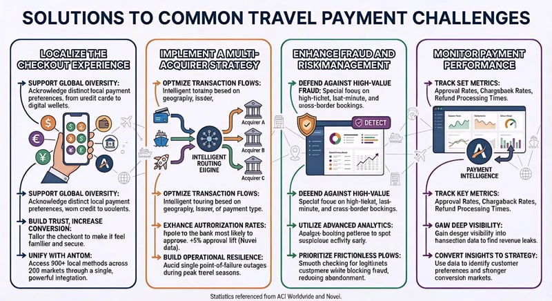 A list of solutions for common payment problems