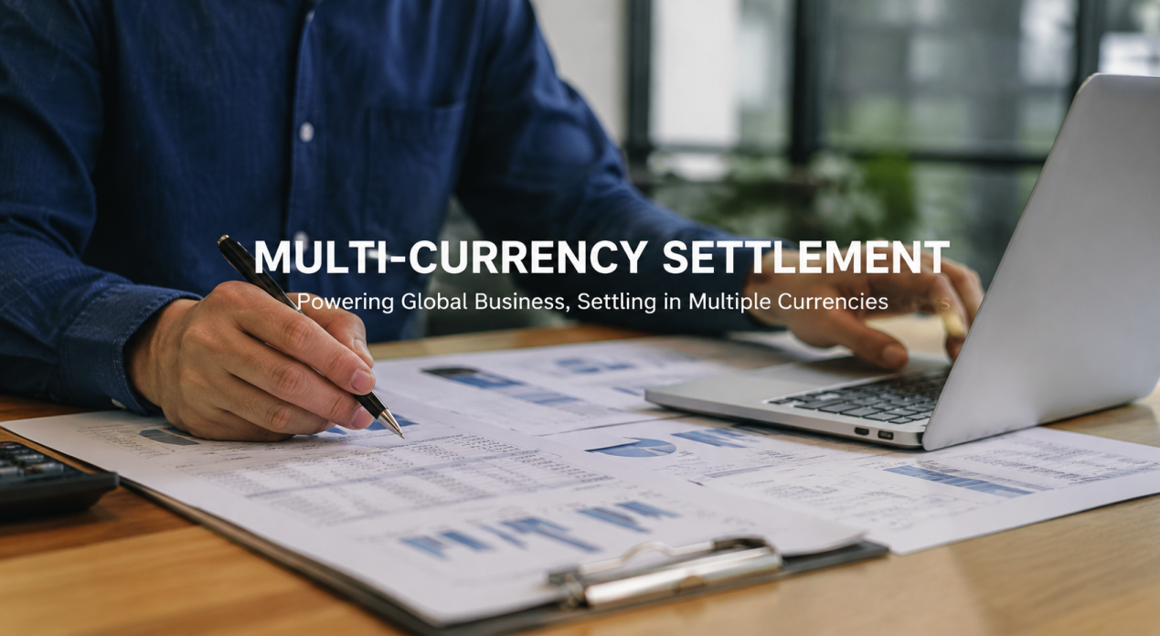 Analyst reviewing financial charts for multi currency settlement system