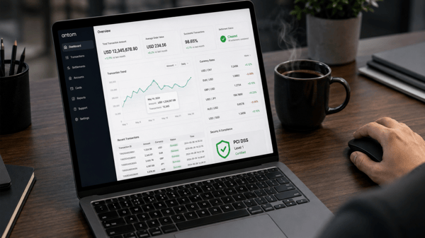Antom secure global payment orchestration dashboard