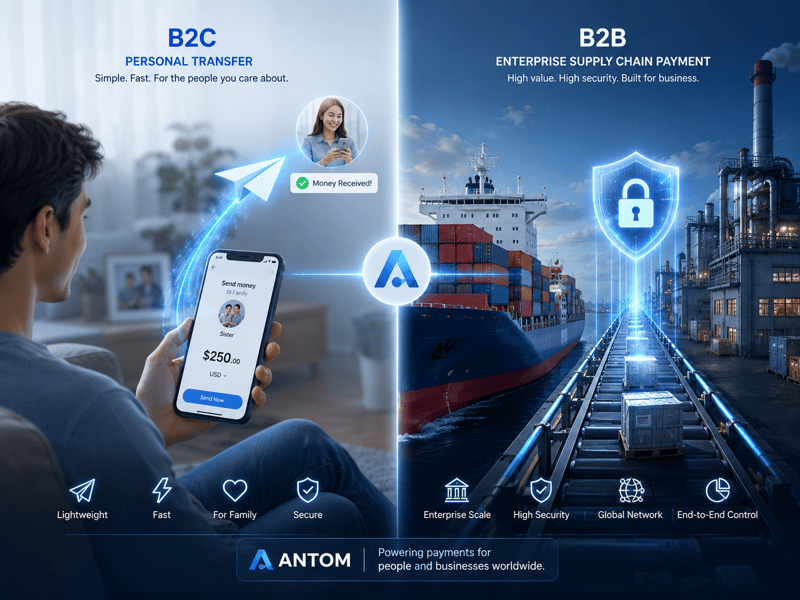 B2C vs B2B international payment comparison