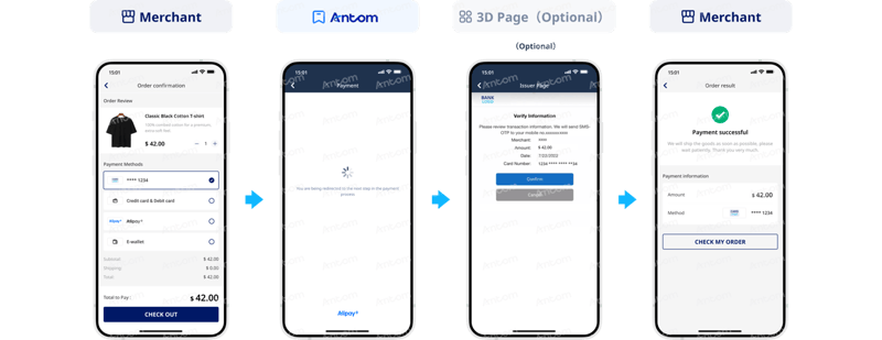 Discover non-PCI qualified subsequent payment process through app