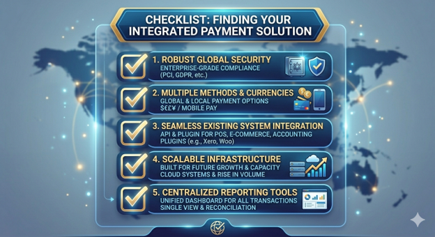 Checklist for finding a solid integrated payment solution