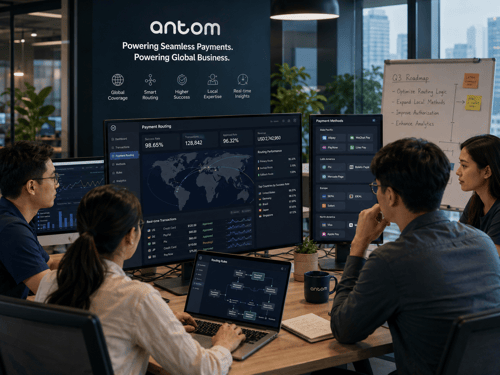 E-commerce team monitoring global payment flows