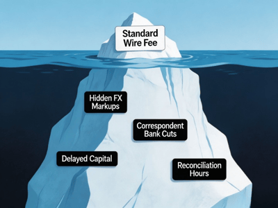  Iceberg showing hidden costs of legacy payments