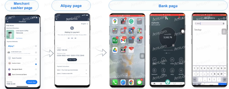 Kbank-mobile banking transfer