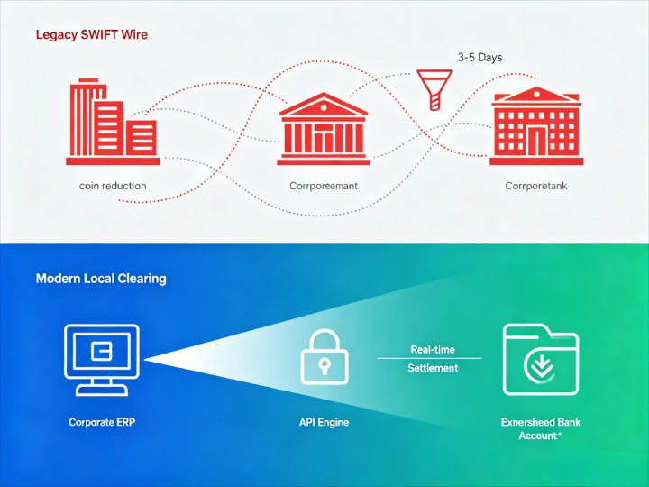 Legacy SWIFT networks vs modern local clearing rails