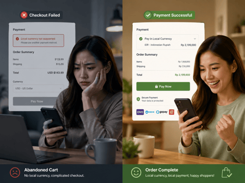 Localized payment checkout conversion improvement