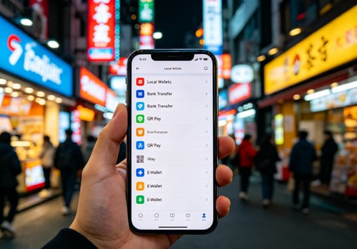 Mobile checkout with diverse local payment methods