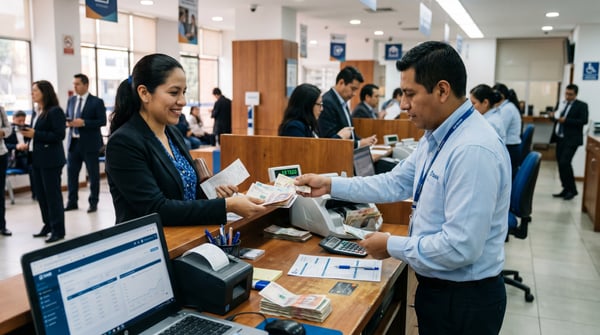 Offline currency exchange services at banks