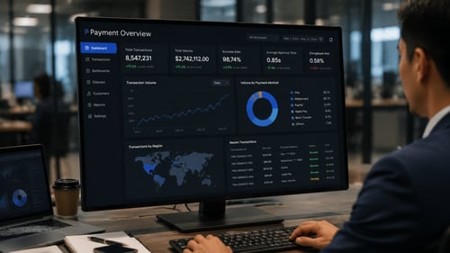 Third party payment provider analytics and reporting dashboard