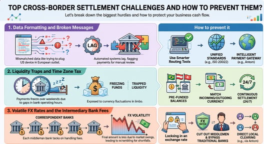 Top cross-border settlement challenges and their prevention tips