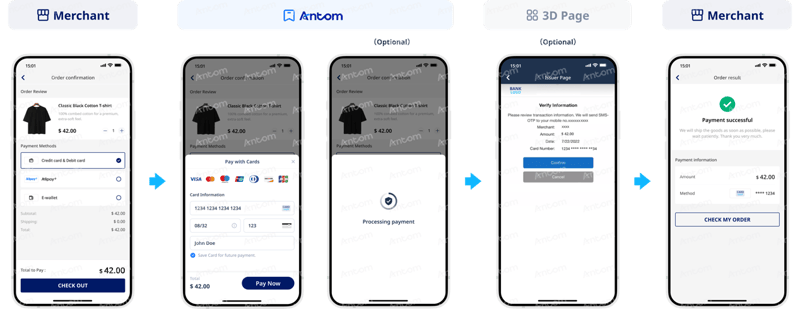 Discover SDK integration first-time payment process through app